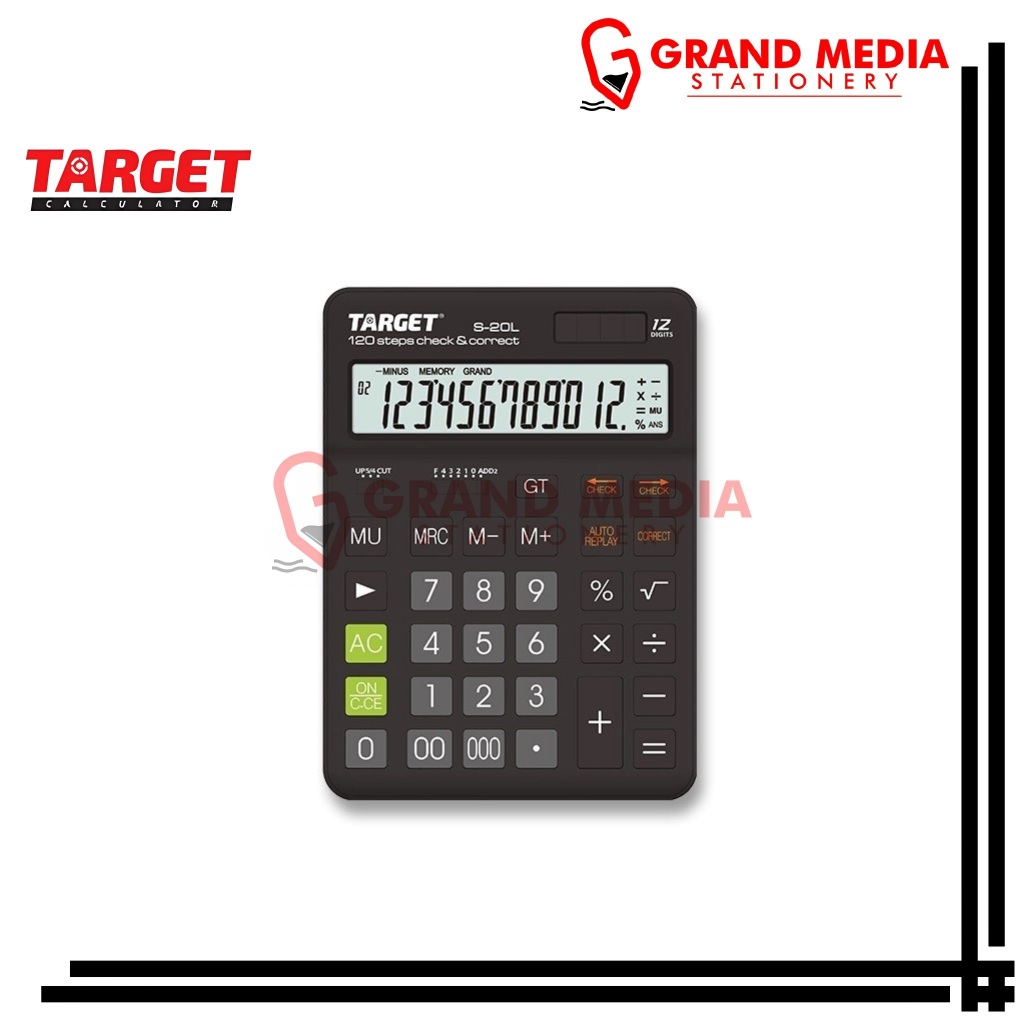 

[GRAND MEDIA] KALKULATOR / CALCULATOR TARGET 12 DIGIT S-20L