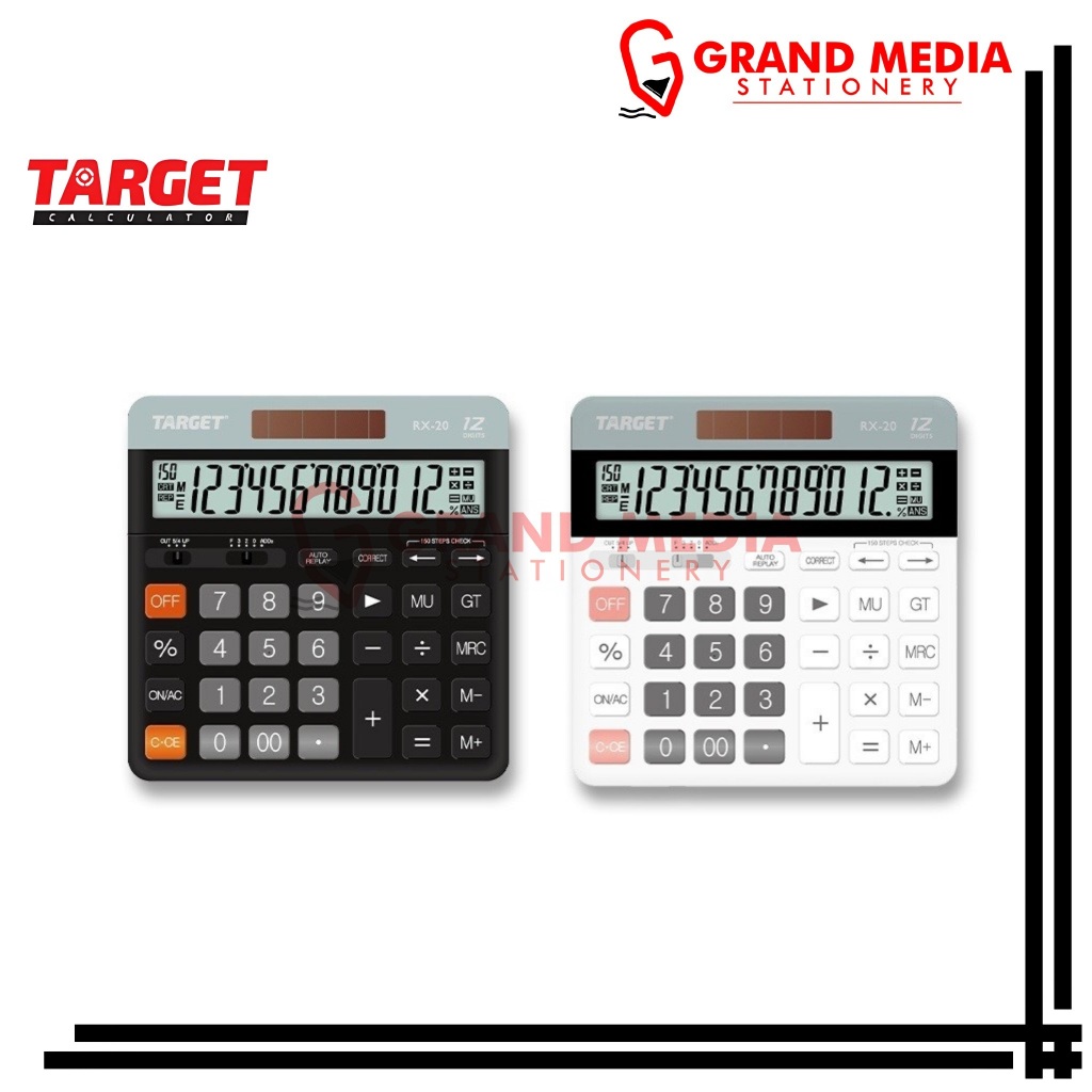 

[GRAND MEDIA] KALKULATOR / CALCULATOR TARGET 12 DIGIT RX-20