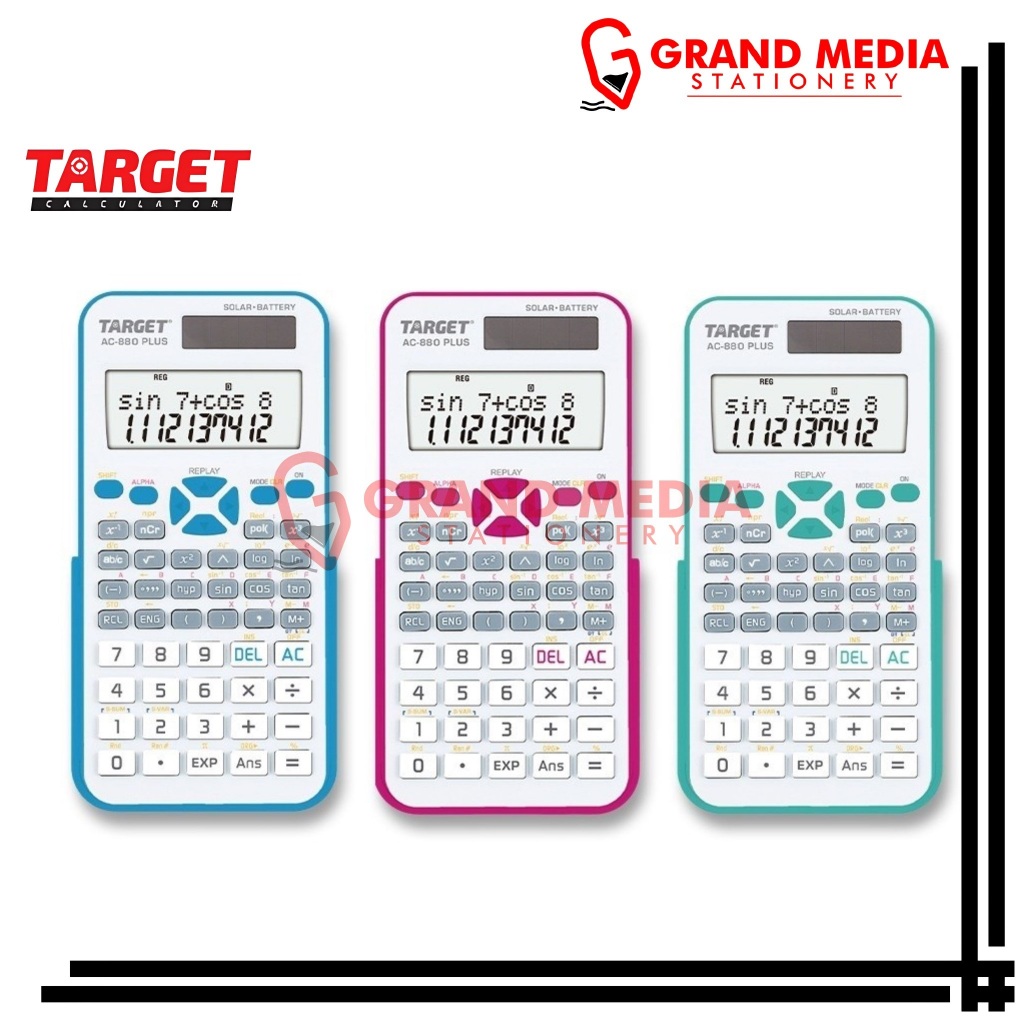 

[GRAND MEDIA] KALKULATOR / CALCULATOR SCIENTIFIC TARGET 240 FUNCTION AC-880 PLUS