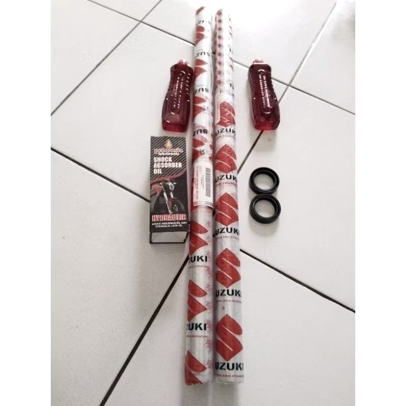 As shock depan+oli+sil sepasang suzuki thunder 125 thunder 125 ori