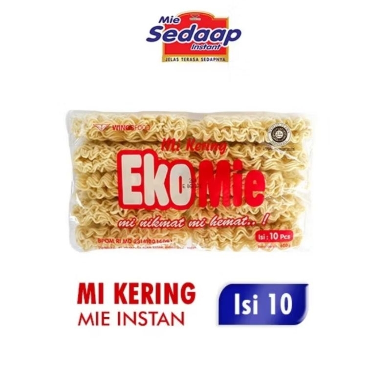 

Ekomie Mie Kering Kemasan 600gr isi 10pcs