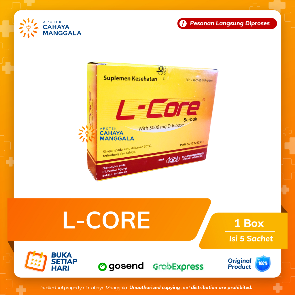L-CORE SUPLEMEN KESEHATAN PER BOX 5 SACHET
