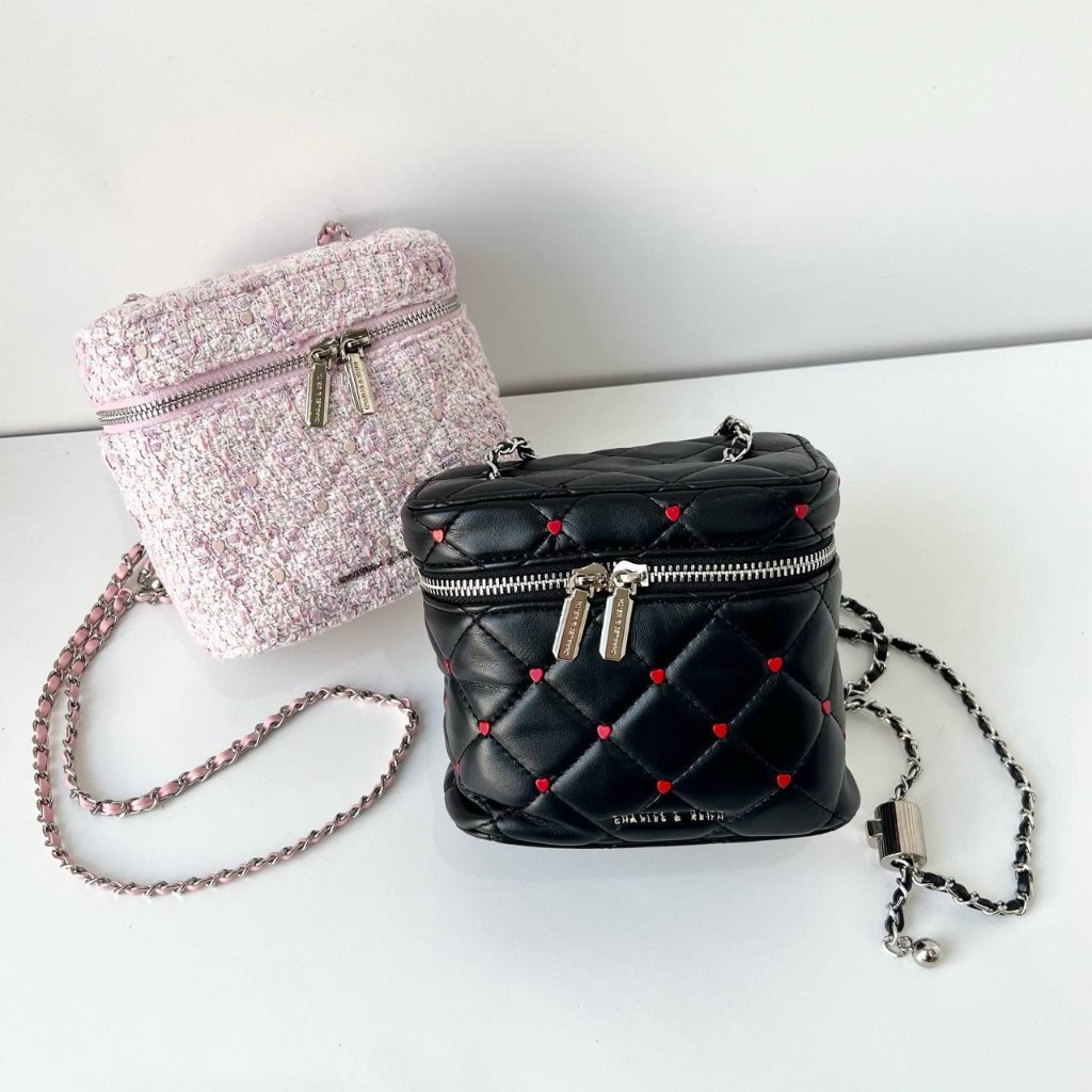 CNK Nezu Quilted Heart Printed Crossbody Bag (C1674)