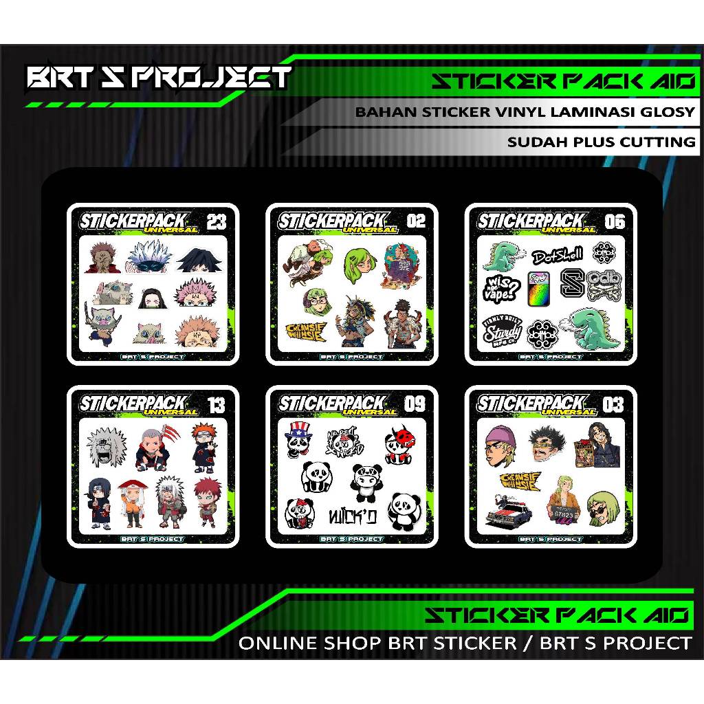 

sticker pack isi 1-3 centian