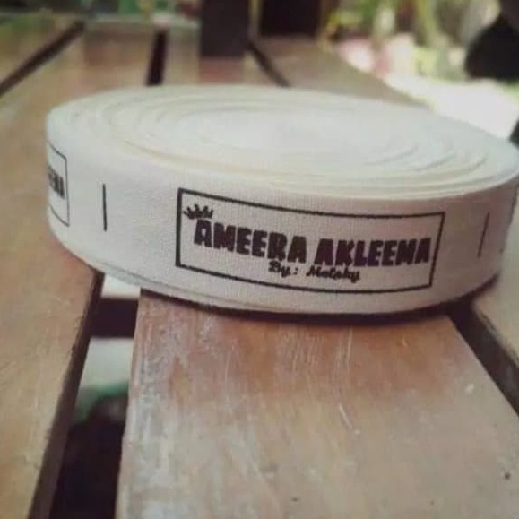 

Hot Sale Sablon Label Baju Katun 15cm