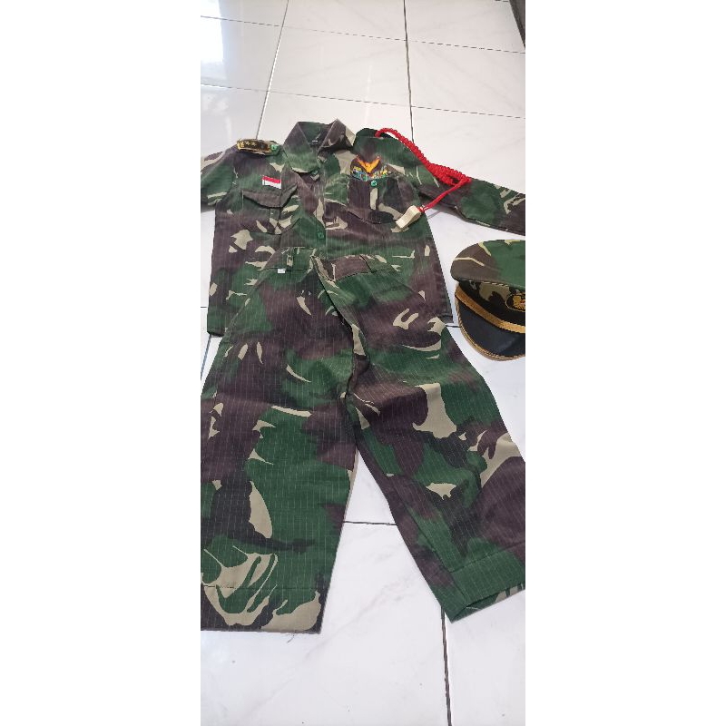 preloved baju tni anak