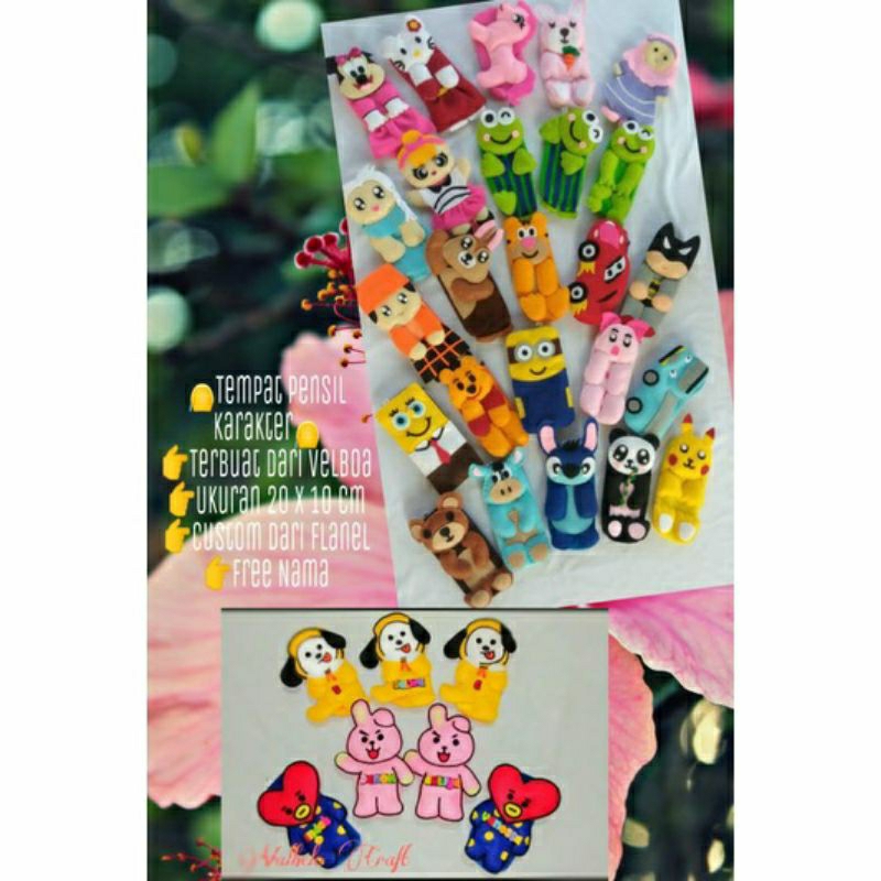 

tempat pensil | tempat pensil flanel "FREE NAMA