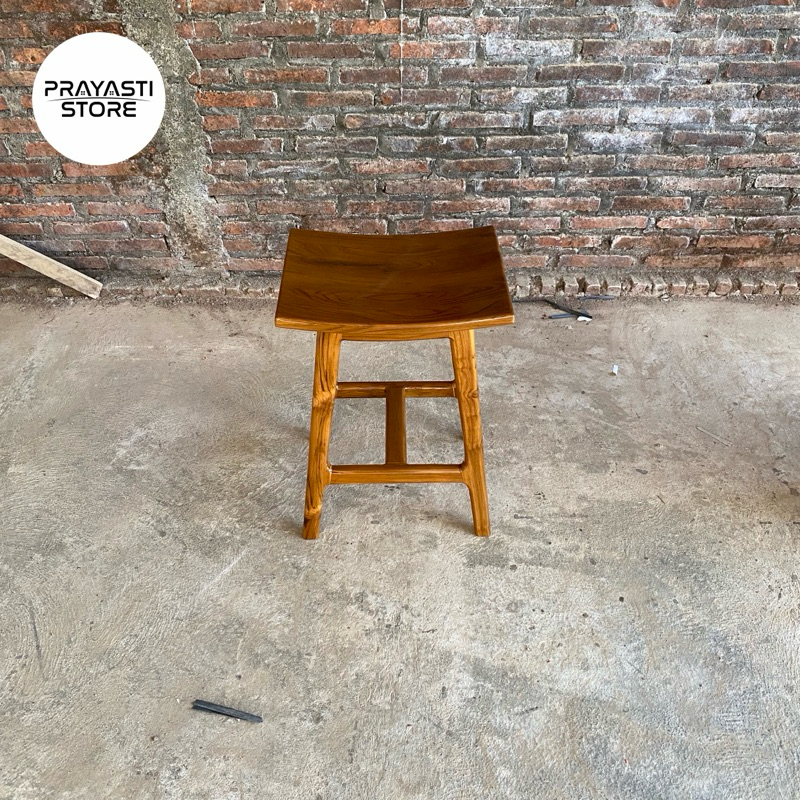 kursi bar jati kursi bar cafe kursi makan bar kayu jati asli tinggi 65cm