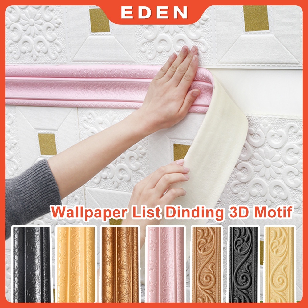 1.15 Meter 3D Stiker Dinding Perbatasan Hiasan Garis Perbatasan Hiasan Dinding Garis Skirting Garis 