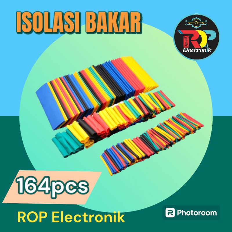 Selang bakar/ Isolasi bakar Warna warni 164 pcs