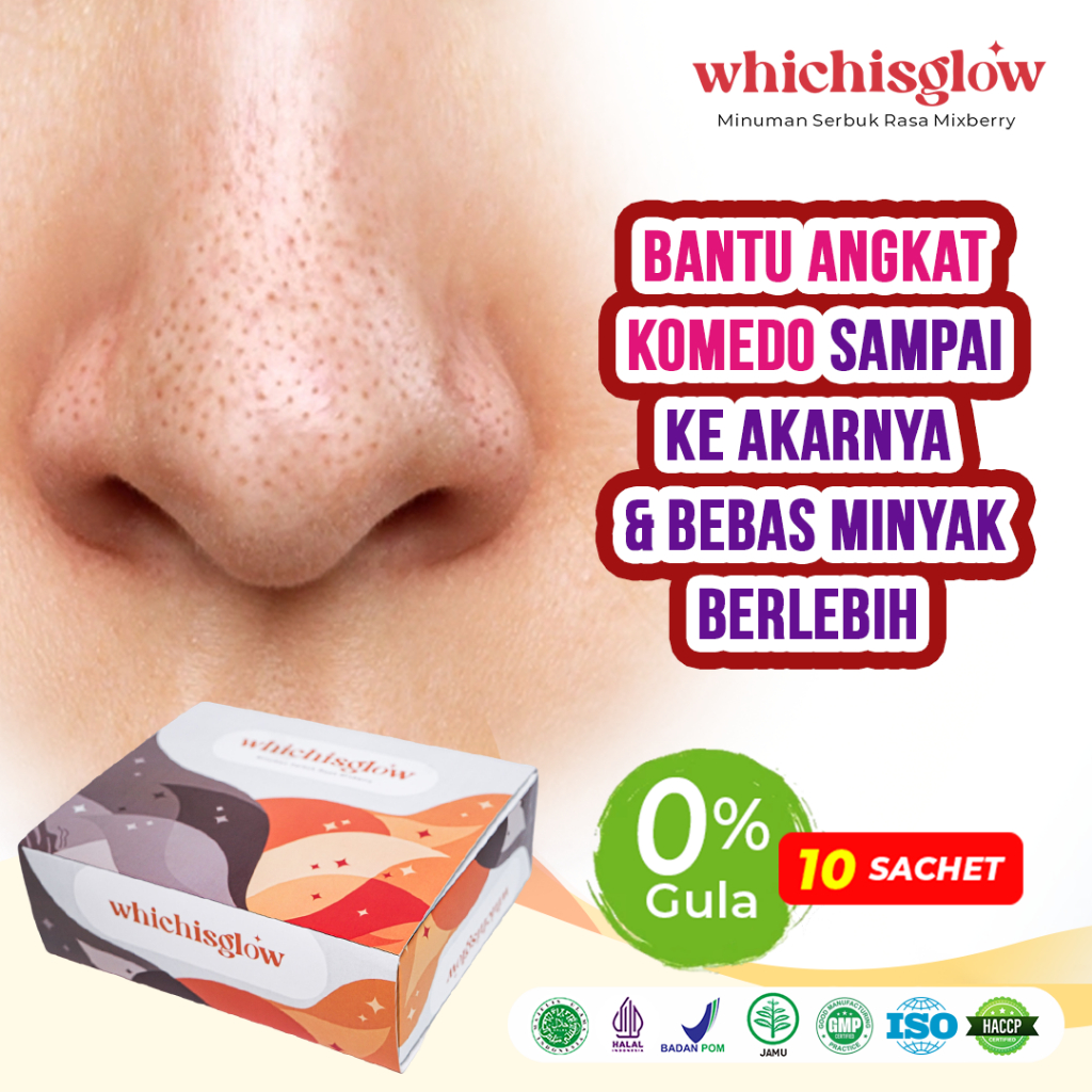 Whichisglow Minuman Collagen Pemutihkan Kulit BPOM HALAL
