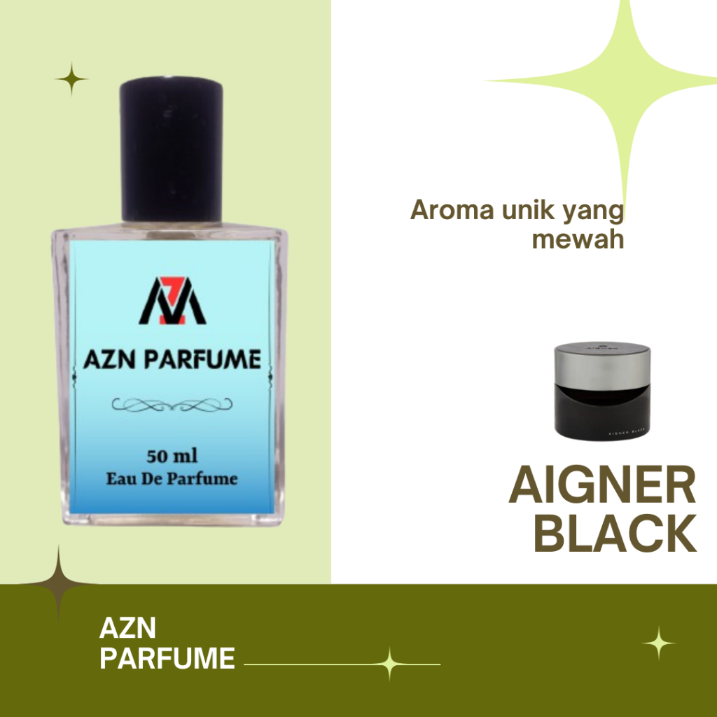 AZN PARFUME PRIA VIRAL AIGNER BLACK MINYAK WANGI TAHAN LAMA PARFUM LAKI LAKI PEMIKAT WANITA