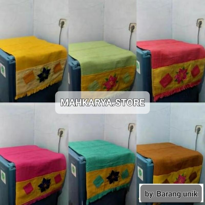 Tutup Kulkas Tutup Kulkas Kain Bordir Cover Kulkas Klasik  Penutup Kulkas Bahan Kain Atbm Variasi Bo
