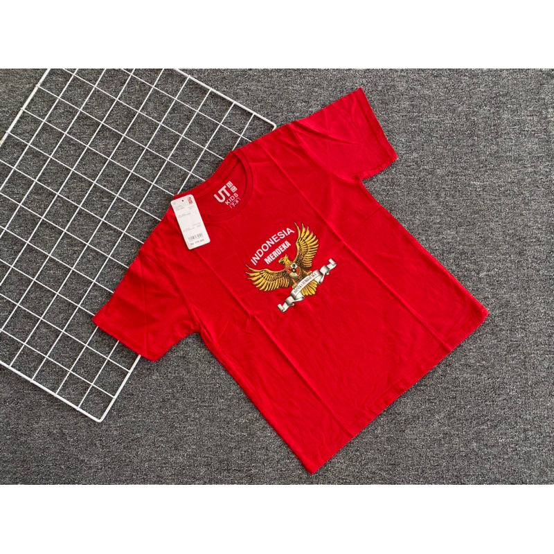 kaos uniq merah putih anak kaos anak kemerdekaan atasan Nevada  anak cowok merah putih atasan anak p