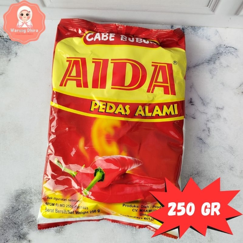 

Cabe Bubuk Aida 250 gram Cabe Kering Bubuk Cabe Giling Bumbu Cemilan Pedas