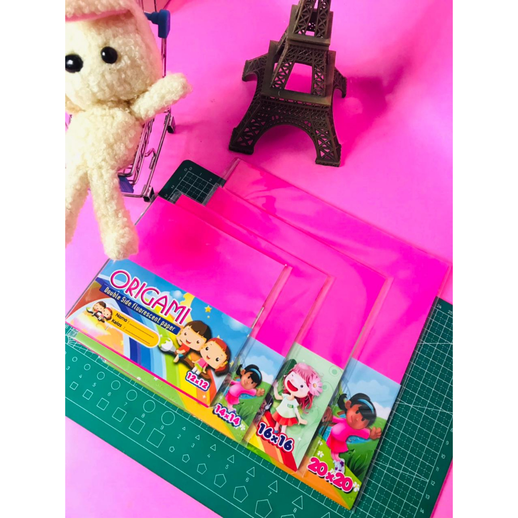 

Kertas Lipat / Origami Warna Dua Sisi isi 20 lembar Funny