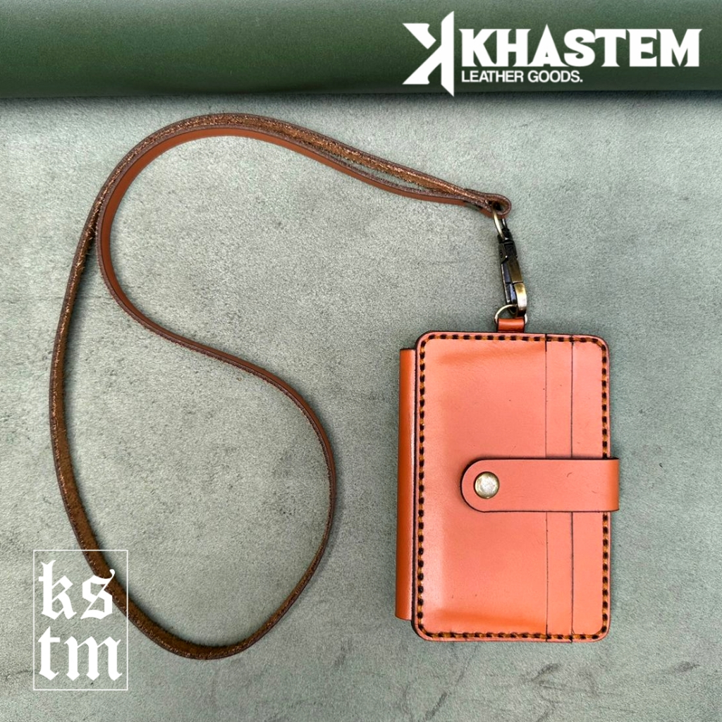 

KHASTEM - ID Card Holder Kulit Custom Name Tag Model Terbaru