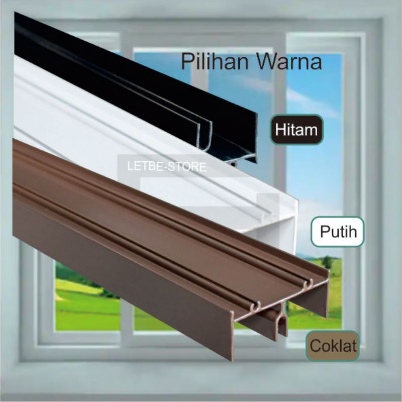 040 Rel Atas Jendela Geser Bahan Sliding Window