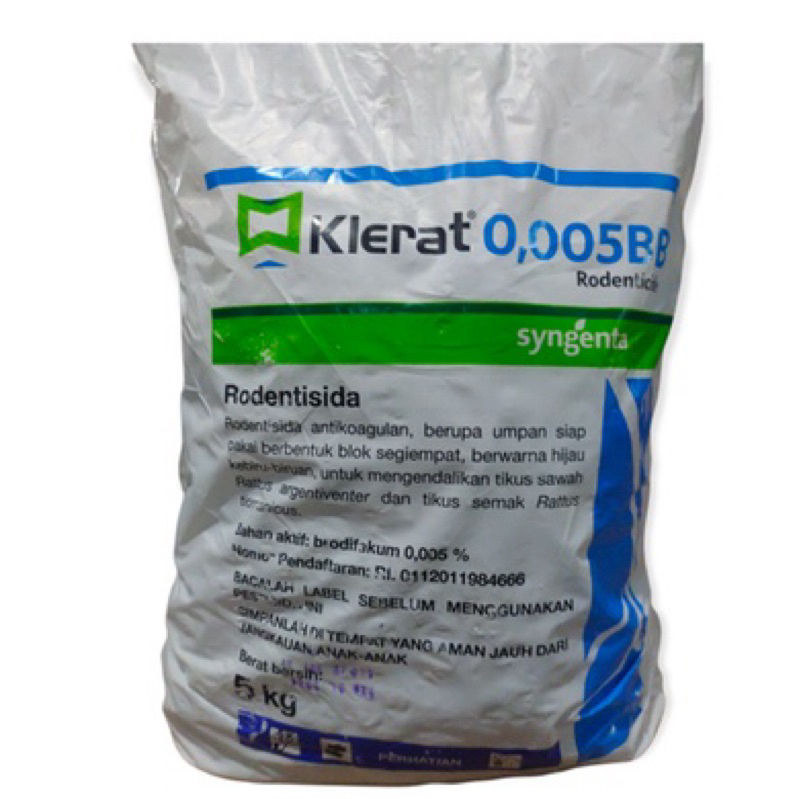 Klerat 0,0005BB Racun Tikus 5 KG