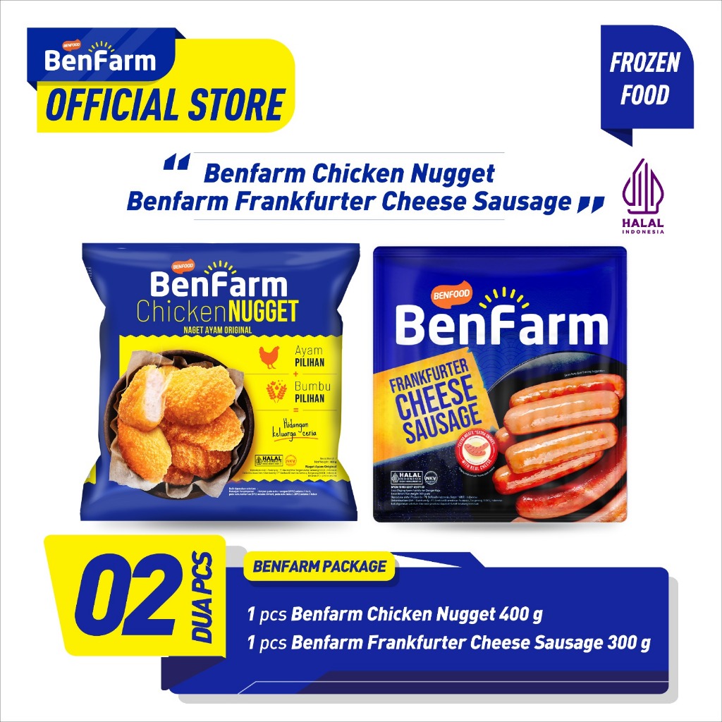 

Benfarm Chicken Nugget & Benfarm Frankfurter Cheese Sausage Package