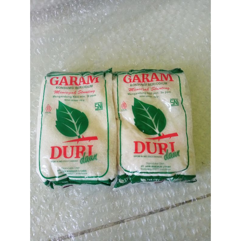 

Duri DAUN garam meja / garam dapur 250 gram beriodium