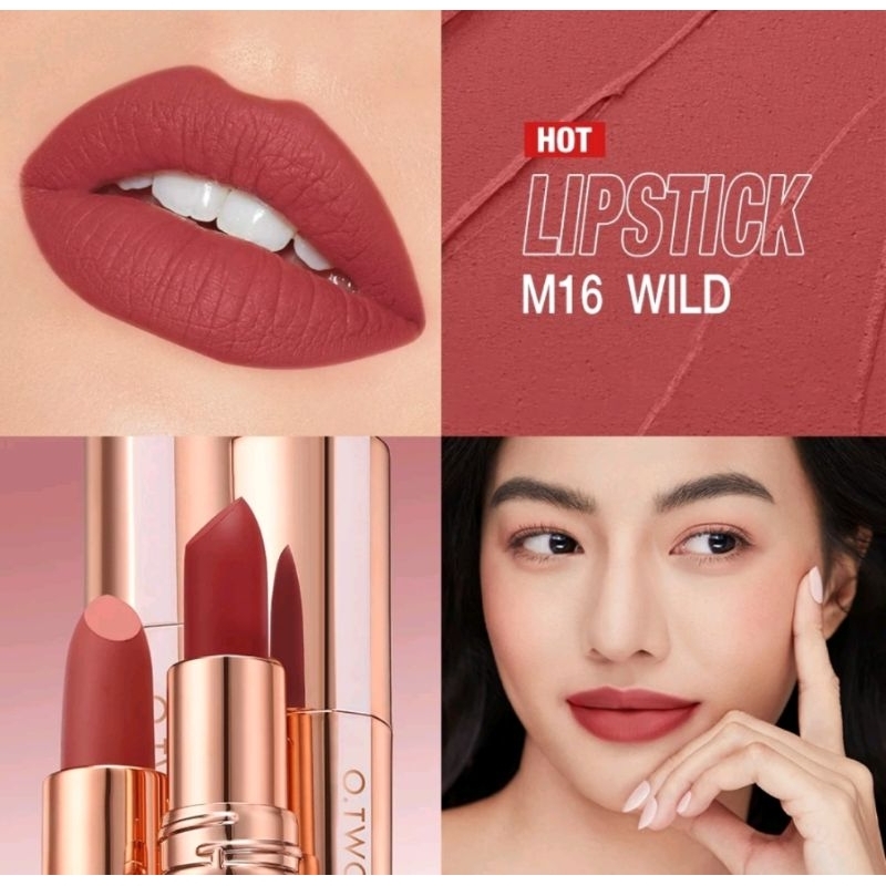 ❤Afnansa❤ O.two.o Misty Kiss Lock Color Matte Lipstick   ~ Lipstik o.two.o