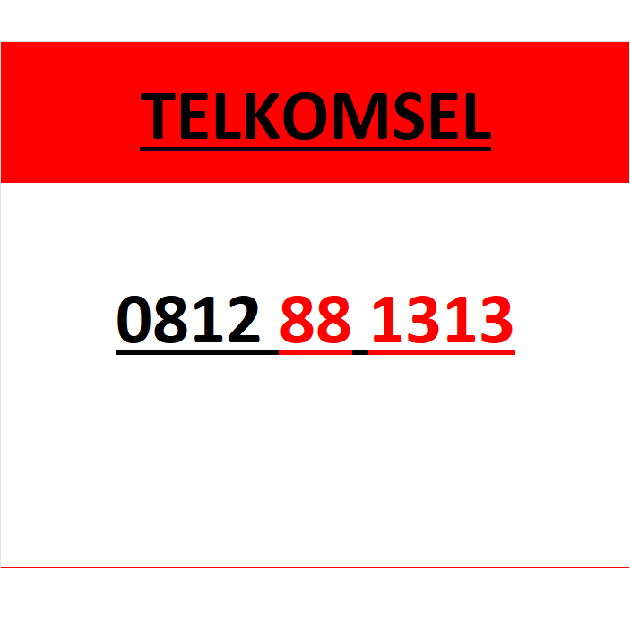 Nomor cantik simpati telkomsel seri abab 1313 murah lengkap w30000