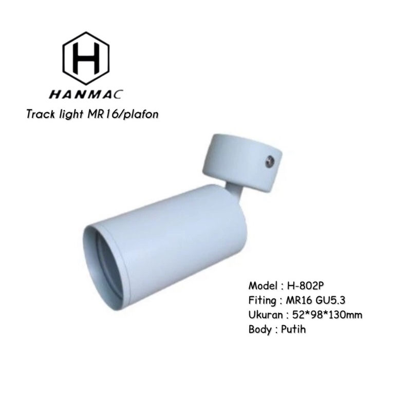Hanmac Kap Lampu Spot MR16 Tempel/Plafon H-802P