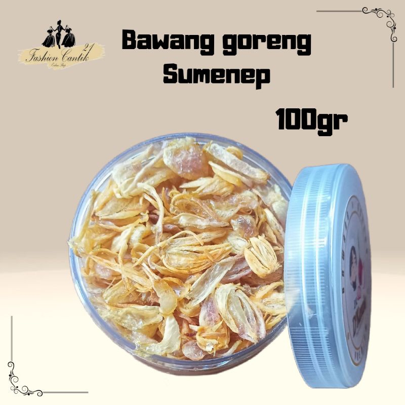 

D'Kenzie BAWANG GORENG SUMENEP / Bawang goreng tabur Nikmat gurih renyah 100gr