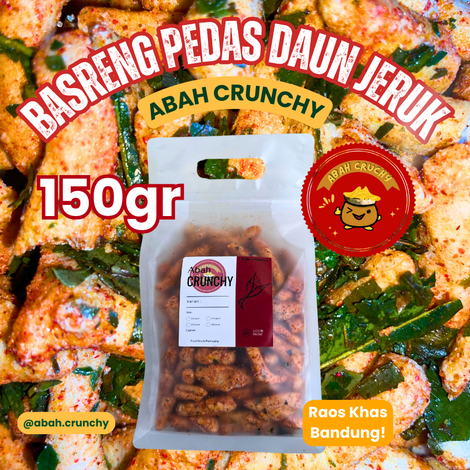 

Basreng Pedas Daun Jeruk isi 150gr - Abah Crunchy Baso Goreng