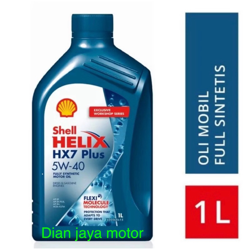 Oli mesin mobil 5W-40 1 liter, pelumas sintetis untuk perlindungan mesin