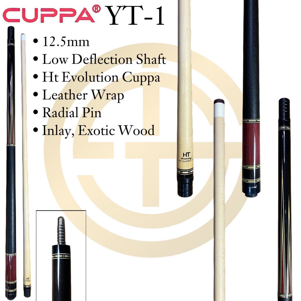 Cuppa YT-1 Inlay, Exotic Wood Stick Play Billiard