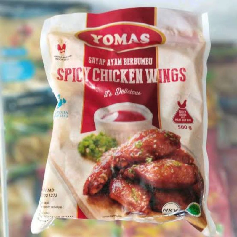 

yomas chicken spicy wing 500gr