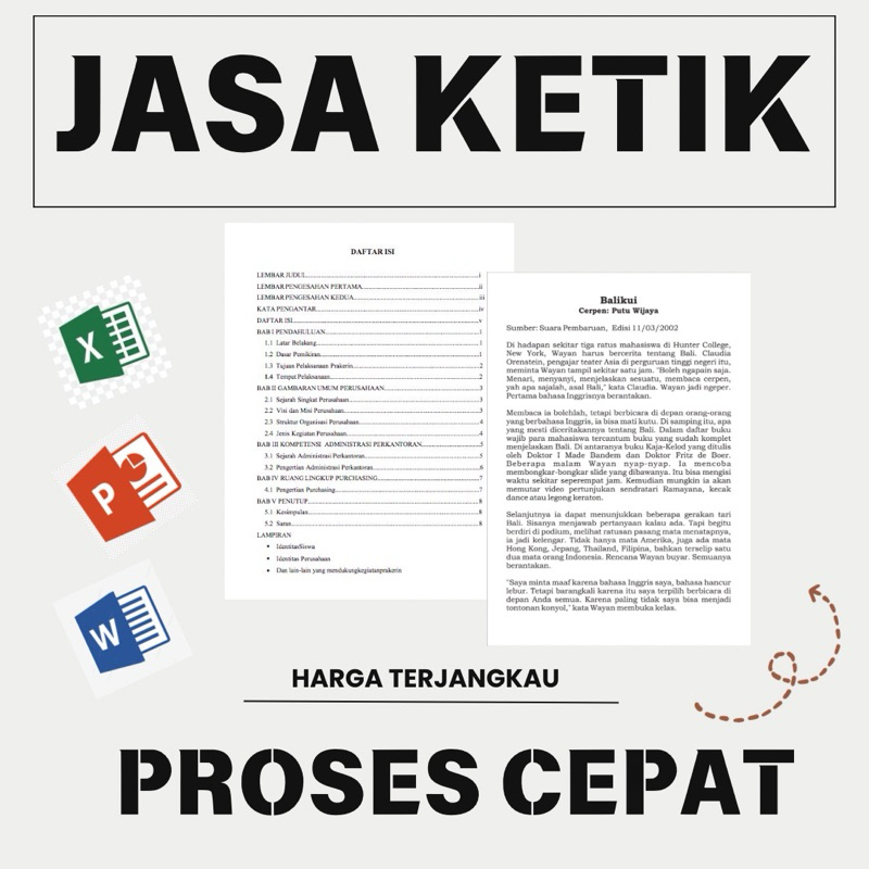 Jasa Ketik Online Express
