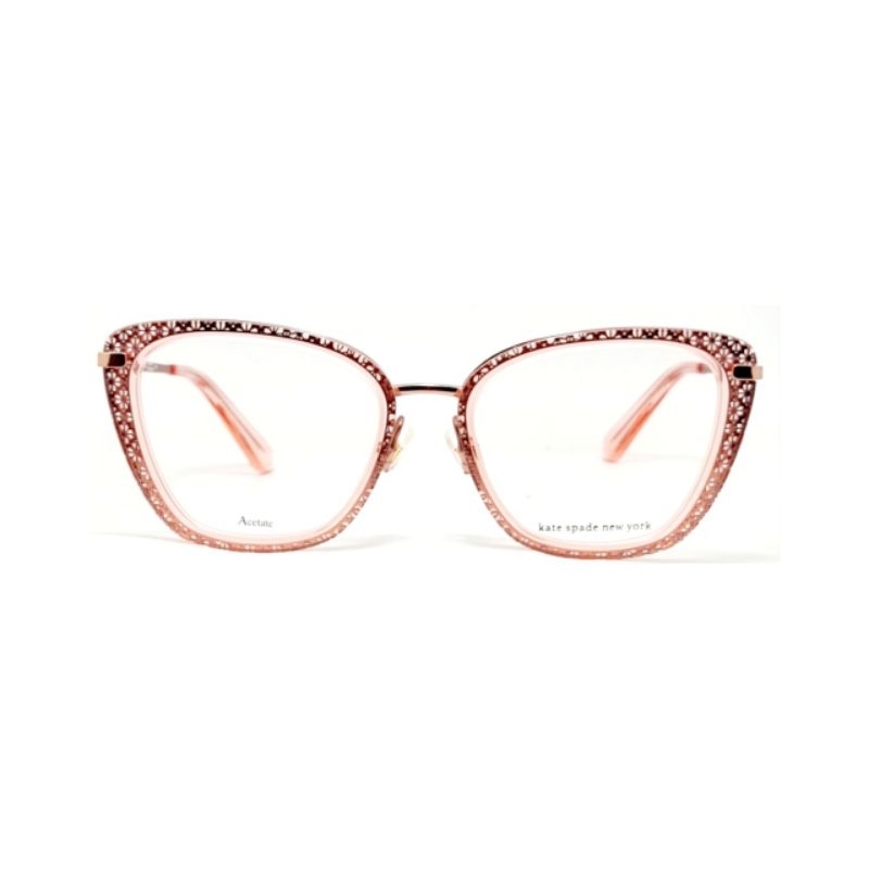 Frame Kacamata Kate spade Madeira/g 35j 51-18-140 pink pergas spring Original