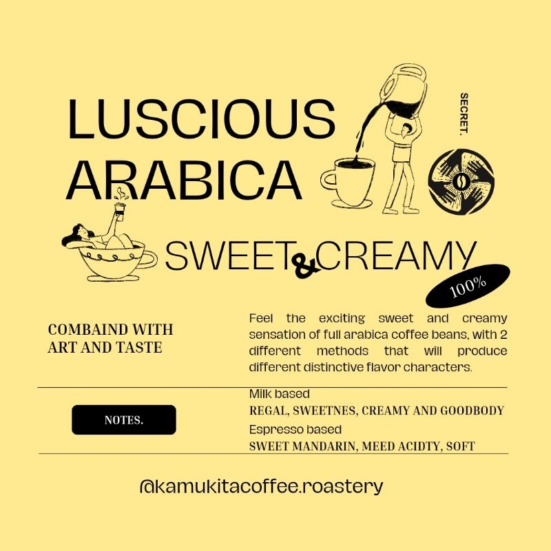 

full arabica luscious espresso based kopi