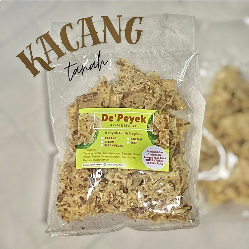 

De’Peyek Enak Peyek Kacang Peyek Kacang Tanah