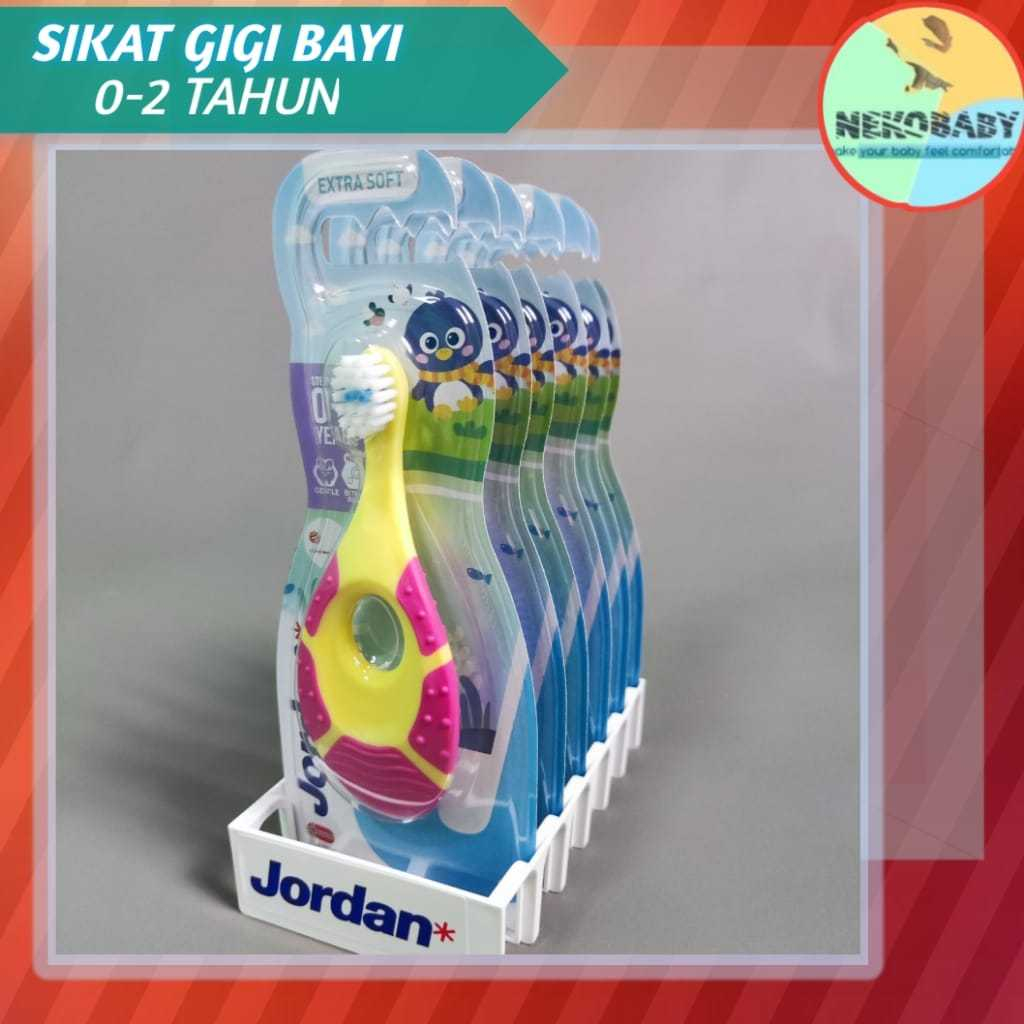 Jordan Sikat Gigi Bayi Usia 0-2 Tahun / Sikat Gigi Step 1 / Sikat Gusi
