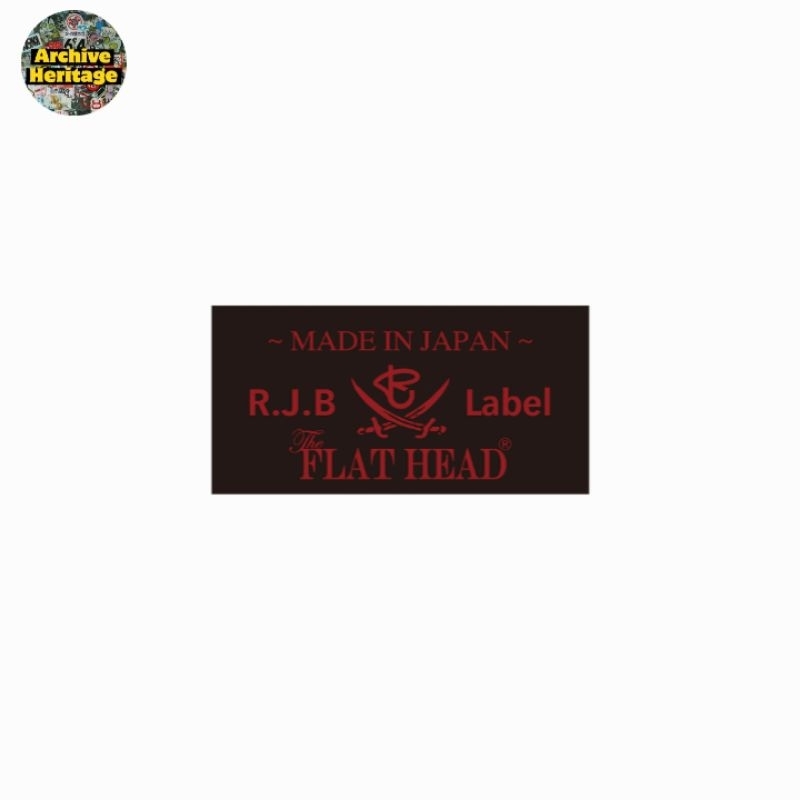 

sticker The Flat Head RJB label jeans denim jp brand stiker