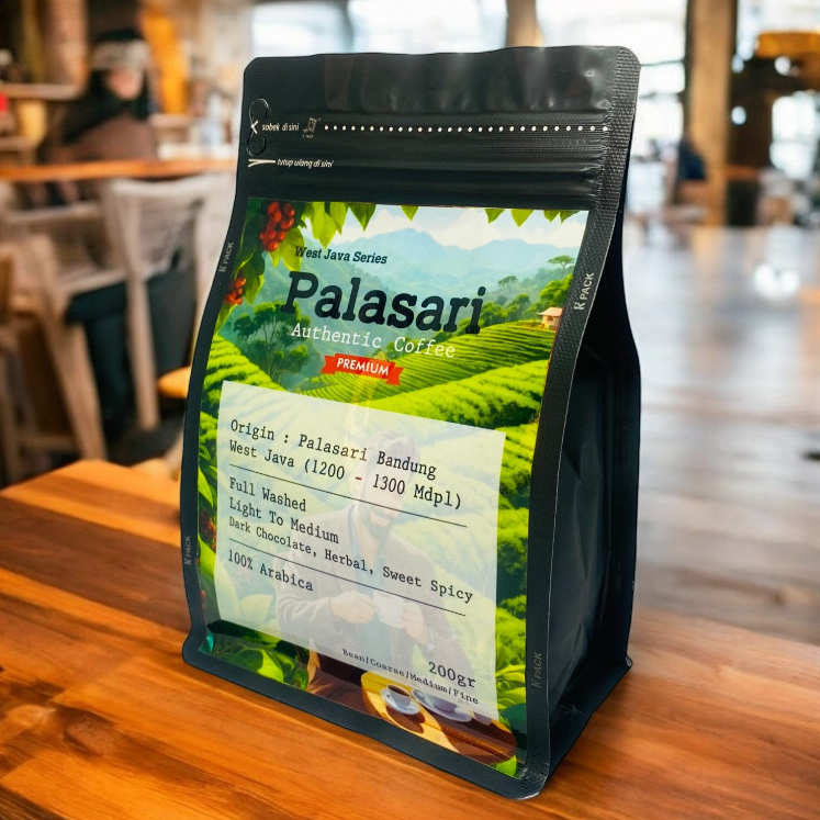 

Kopi PALASARI BANDUNG Arabika 200gr FULL WASH West Java Cafe Maker