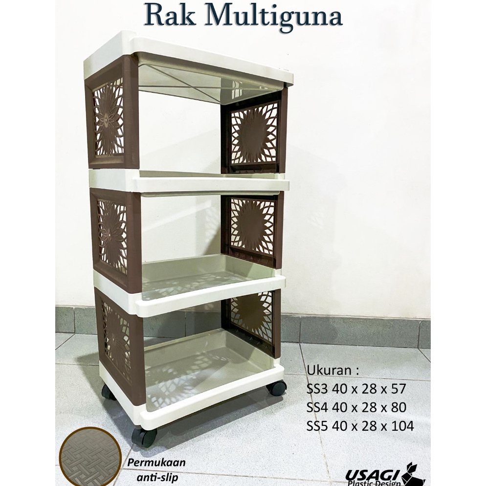 Recomended RAK YOYO RODA RAK SUSUN PLASTIK SERBAGUNA DORONG USAGI