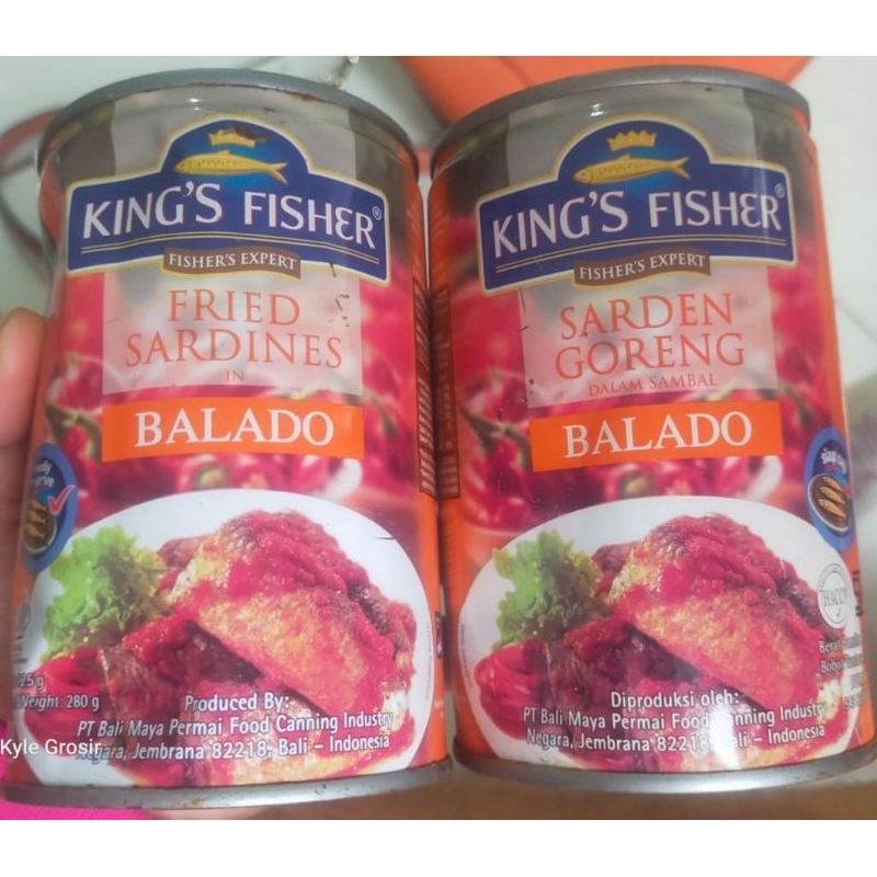 

Sarden King's Fisher Fried Sardines Balado 425gr