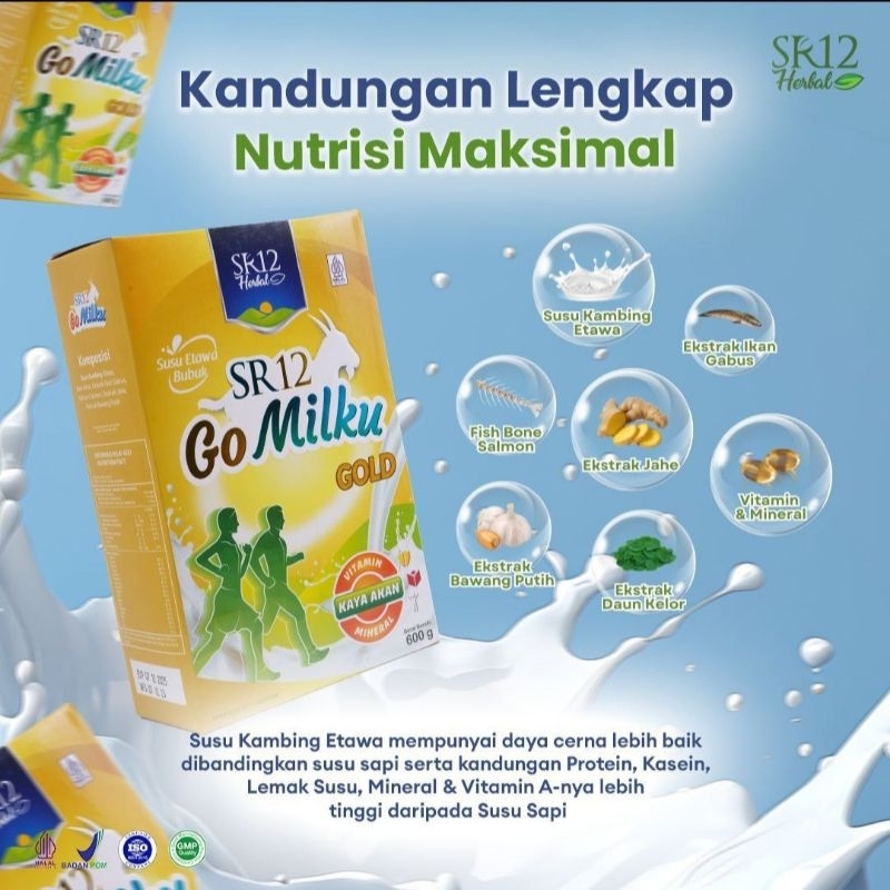 

NAINA | GO MILKU GOLD SR12 | Susu Kambing Etawa untuk Tulang, Otot dan Sendi yang Kuat