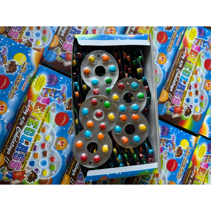 

( BOX ) Cokelat Eyeglass / Permen Cokelat Mata 1box