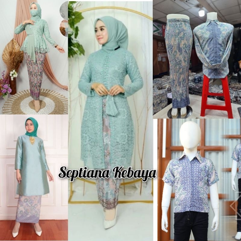New sk - couple  kebaya seragam  warna  wardah / baju couple  ibu besan warna wardah / kebaya modern
