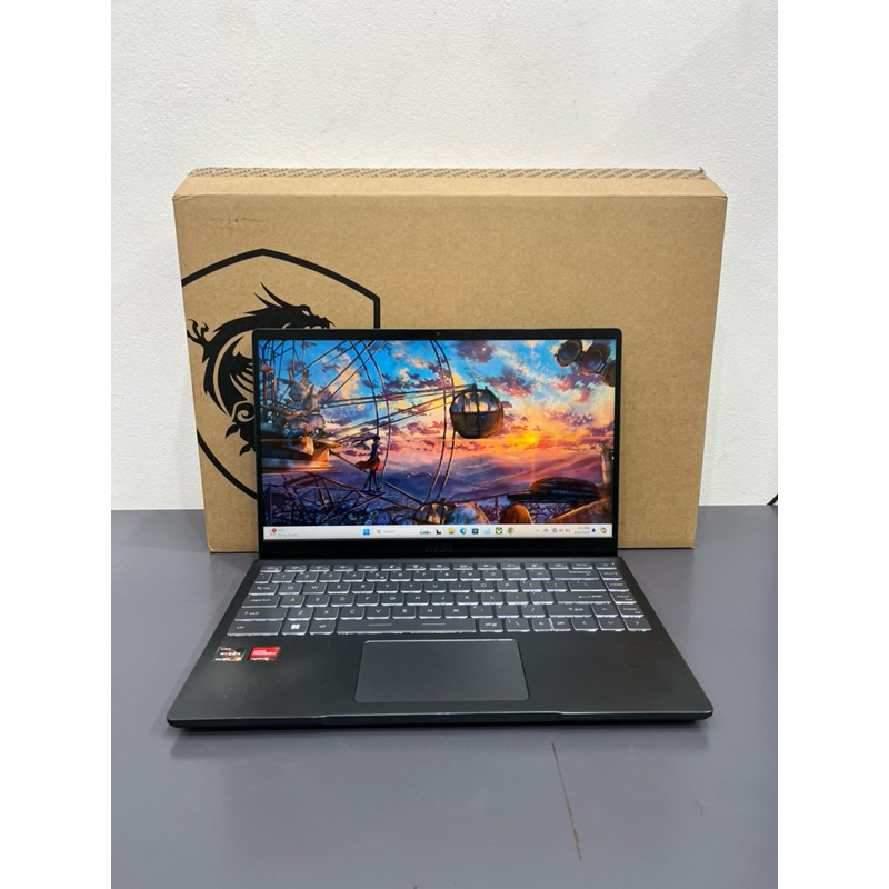 msi modern 14 amd ryzen 5-5500 ram 16/512 ssd layar 14 inc FHD