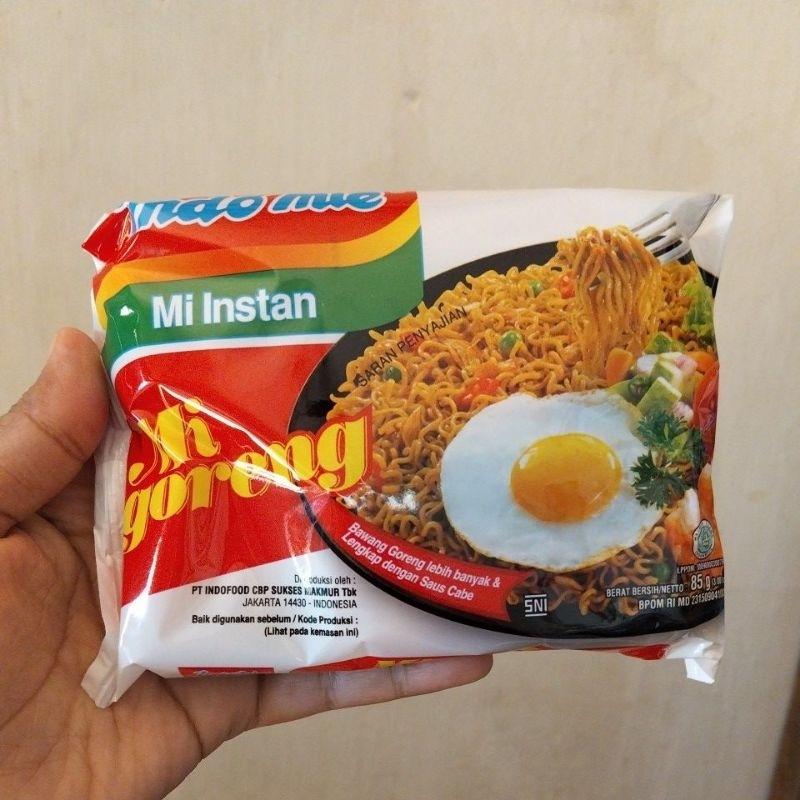 

Indomie goreng 1paket 5pcs
