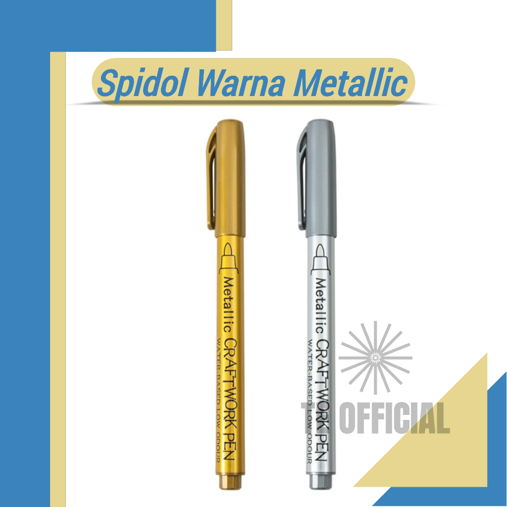 

Spidol Warna Emas / Spidol Emas / Spidol Silver / Tinta Metalik Emas / Silver murah berkualitas