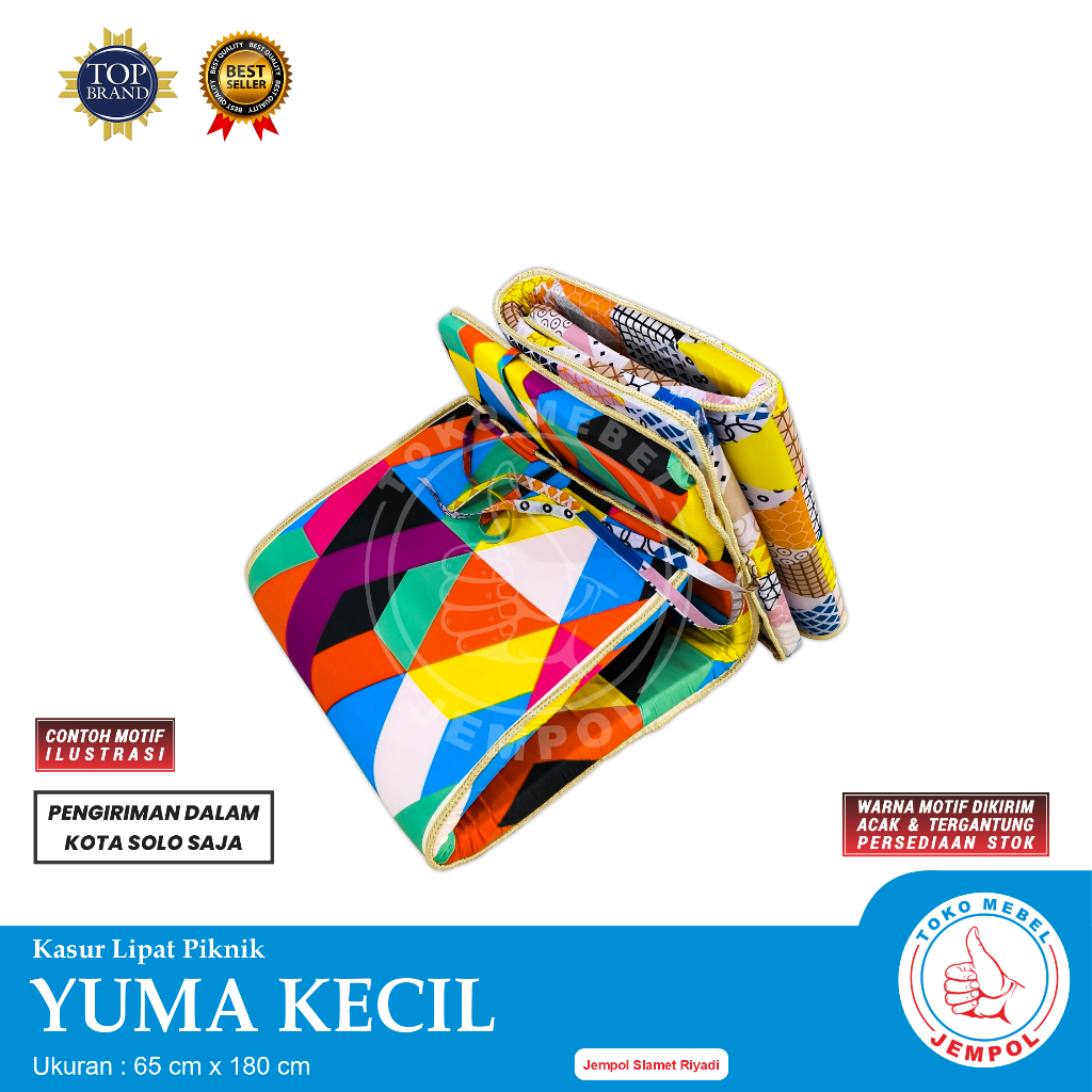 Kasur Lipat YUMA KECIL 65x180 cm / Kasur Tidur / Kasur Piknik Jempol
