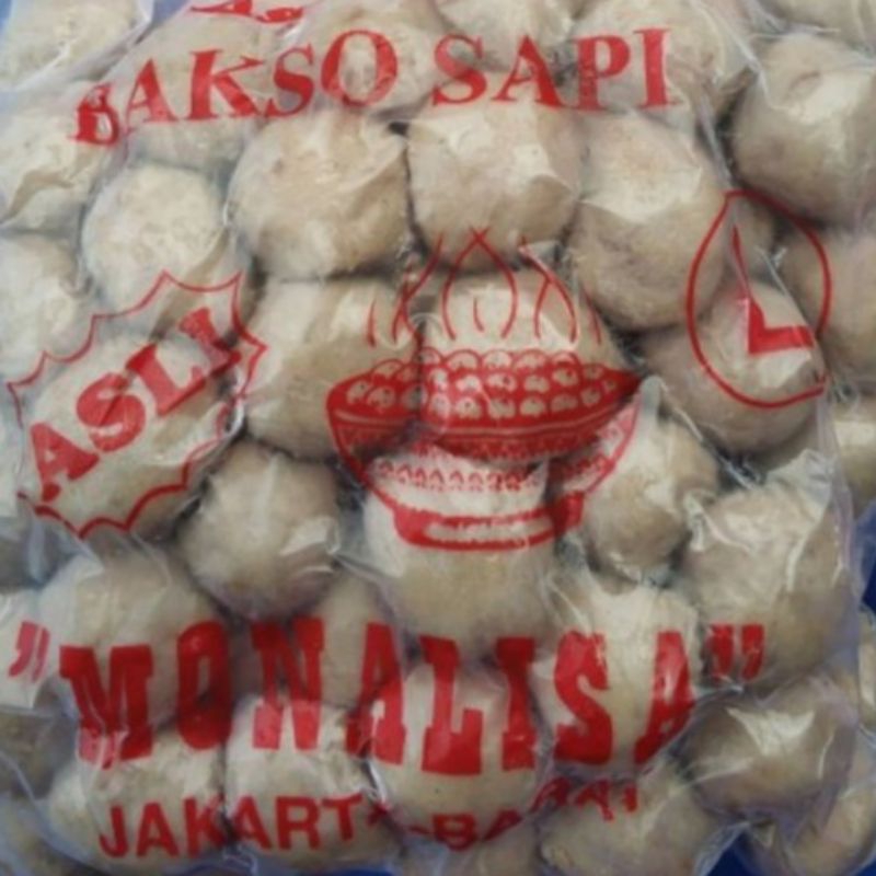 

bakso sapi MONALISA 1400 gram 100 butir